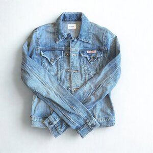 Hudson Women's Jean Jacket XS distressed blue